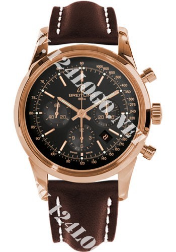 Replica Breitling Transocean Chronomatic RB015212/BB16 leather brown deployant