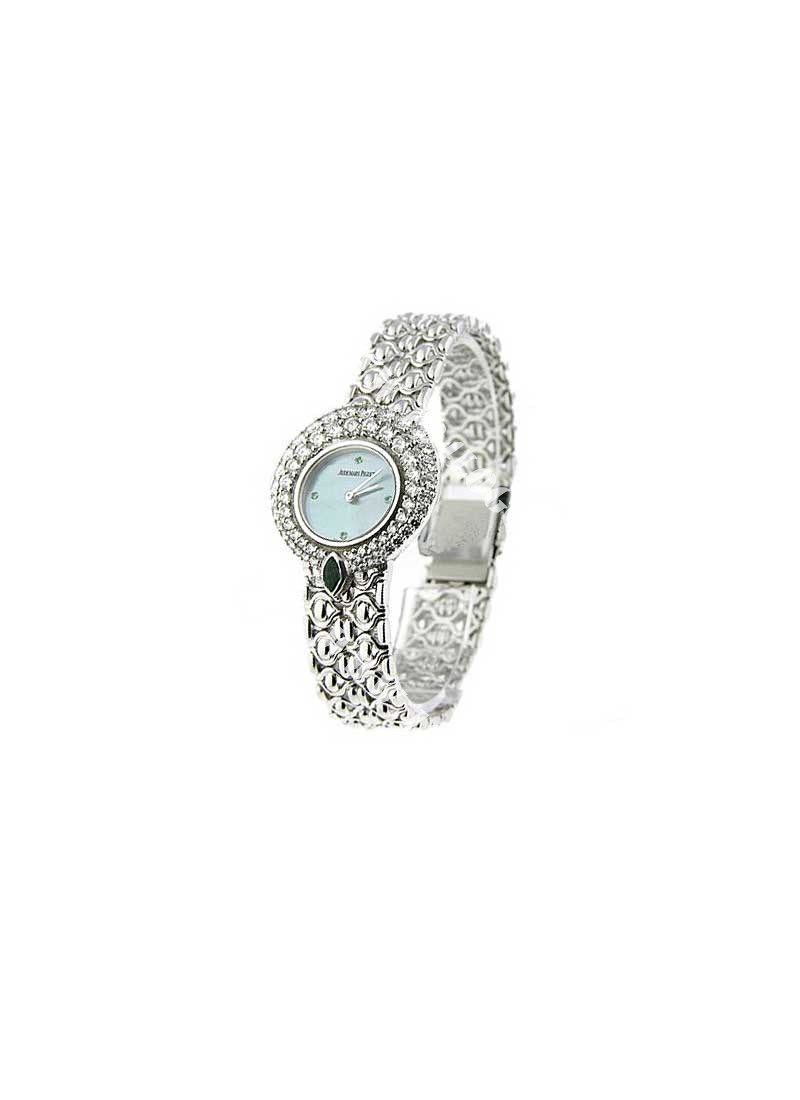 Replica Audemars Piguet Ladys Diamond Watches White-Gold-Bracelet 67215BC.E.0922BC.01