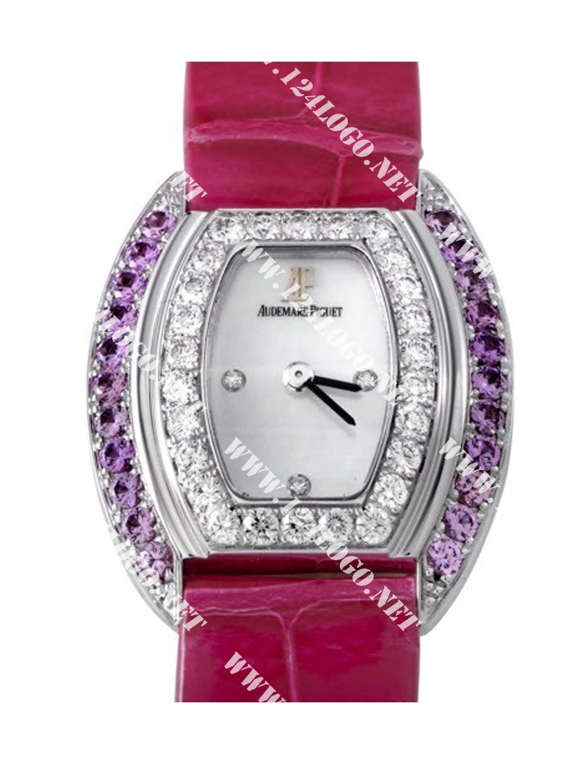 Replica Audemars Piguet Ladys Diamond Watches White-Gold-Strap 67528BC.ZF.A066LZ.01