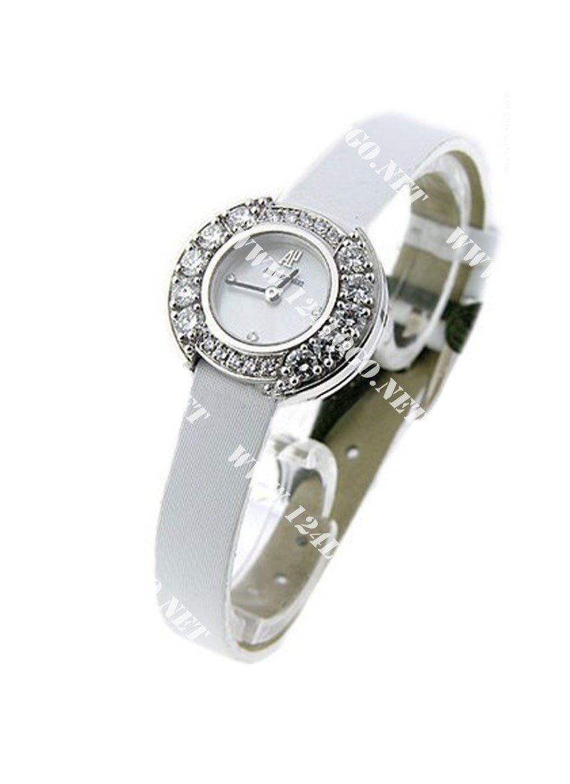 Replica Audemars Piguet Ladys Diamond Watches White-Gold-Strap 67366BC.Z.0010RA.01