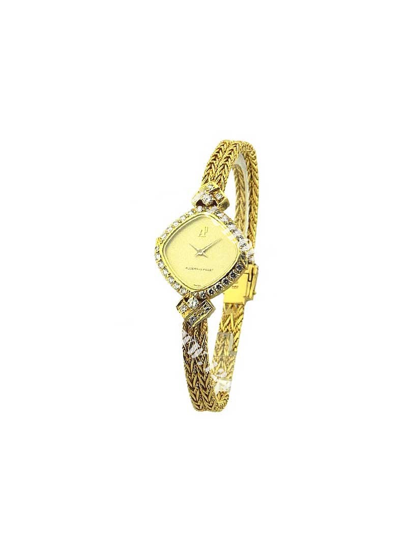 Replica Audemars Piguet Ladys Diamond Watches Yellow-Gold-Bracelet 