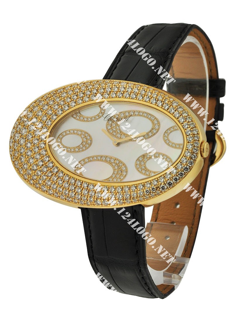 Replica Chopard Classique Ladys Yellow-Gold-with-Diamonds 139112 0003