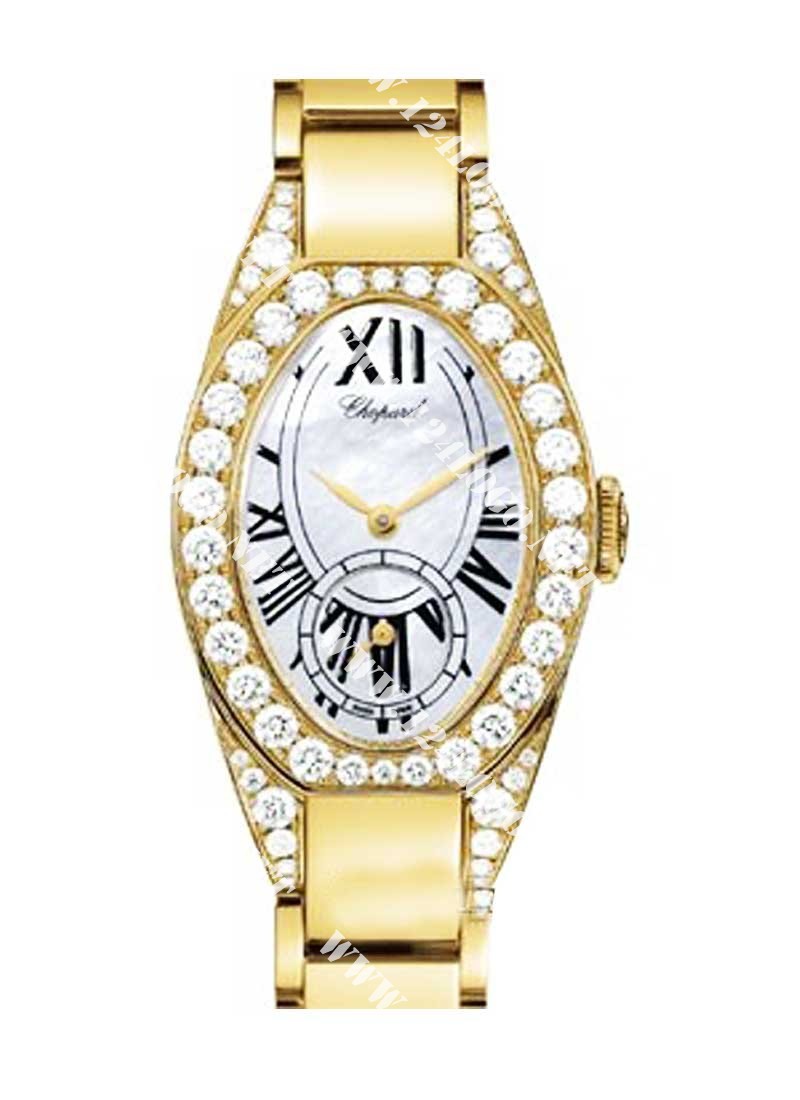 Replica Chopard Classique Ladys Yellow-Gold-with-Diamonds 107228 0002