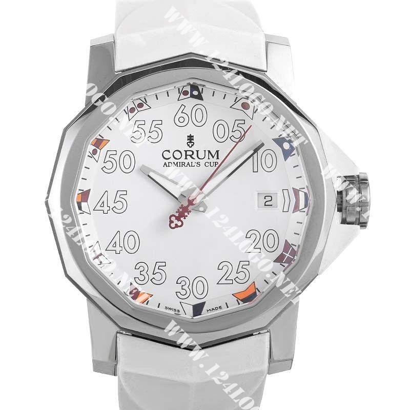 Replica Corum Admirals Cup Competition-40mm-Steel 082.960.20/F371AN12 WHT