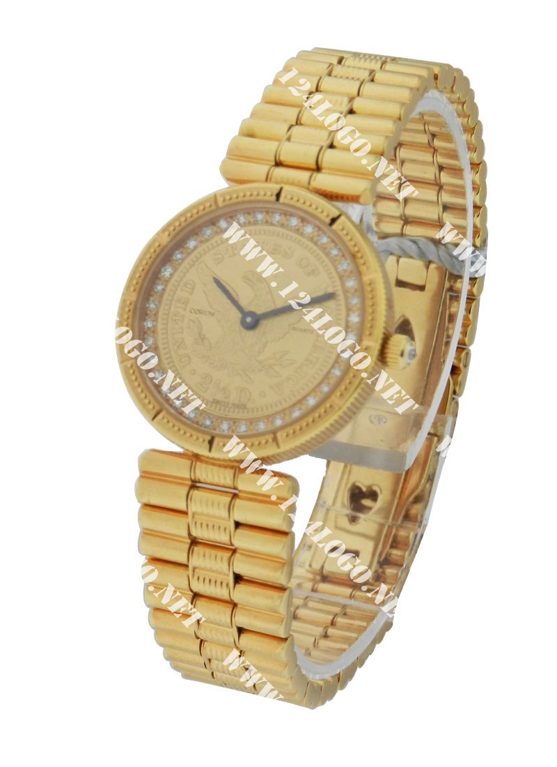 Replica Corum Gold Coin Watch Ladies-on-Bracelet 5068556V041