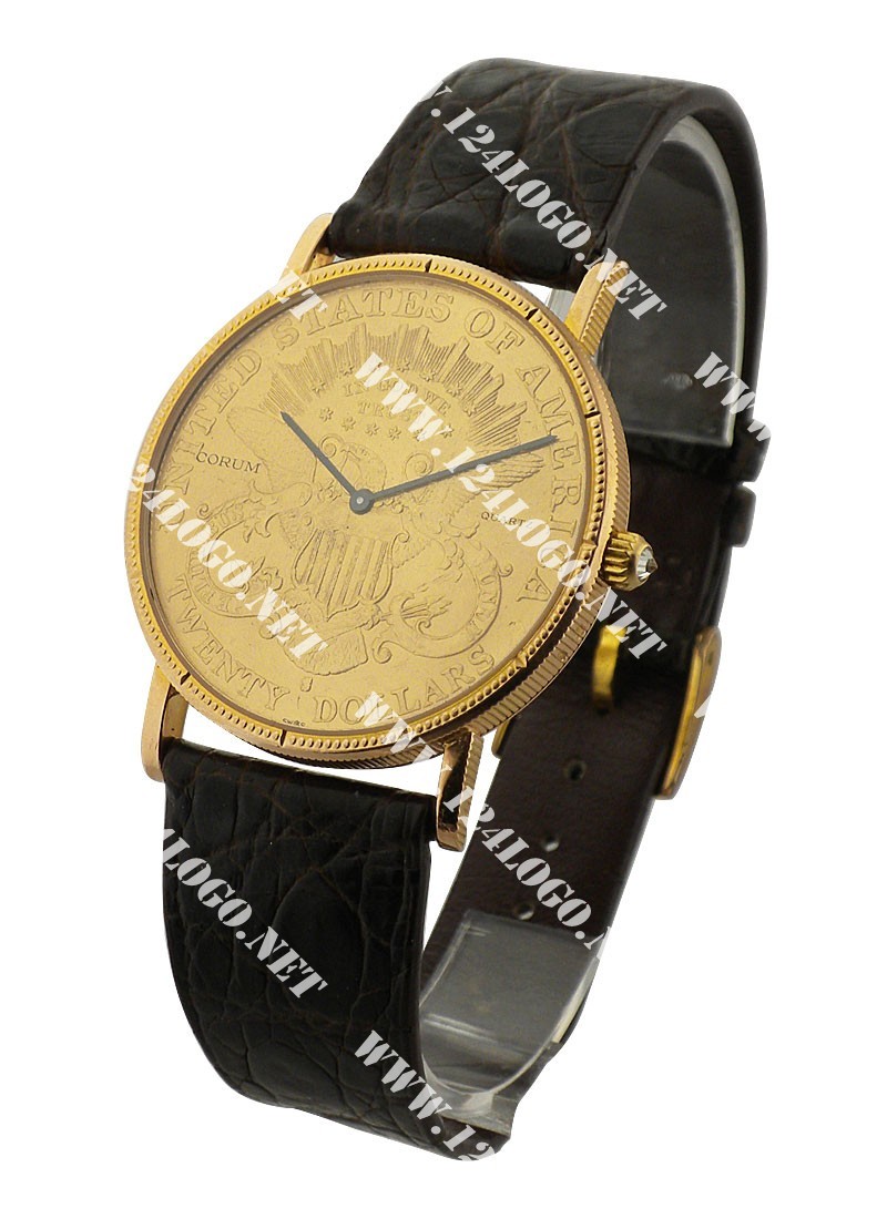 Replica Corum Gold Coin Watch Mens-on-Strap 4414556