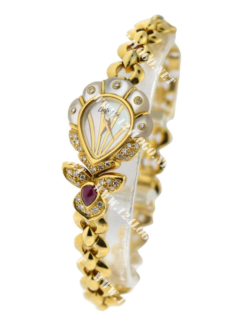 Replica Delaneau Jeweled Ladies Collection White-Gold Delenau_lady_14