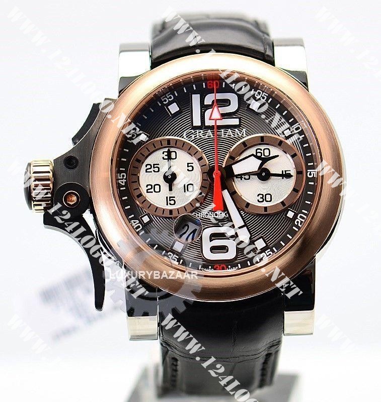 Replica Graham Chronofighter RAC-Trigger-Red-Gold-and-Steel 2TRAG.B04A.C71B