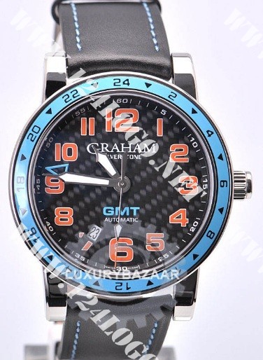 Replica Graham Grand Silverstone Stowe-Racing-Steel-with-Carbon-Bezel 2TZAS.B01A