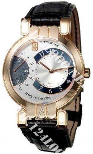 Replica Harry Winston Premier Excenter Time Zone Premier Excenter 37mm Automatic in Rose Gold 200/MASR37RL.W 200/MASR37RL.W