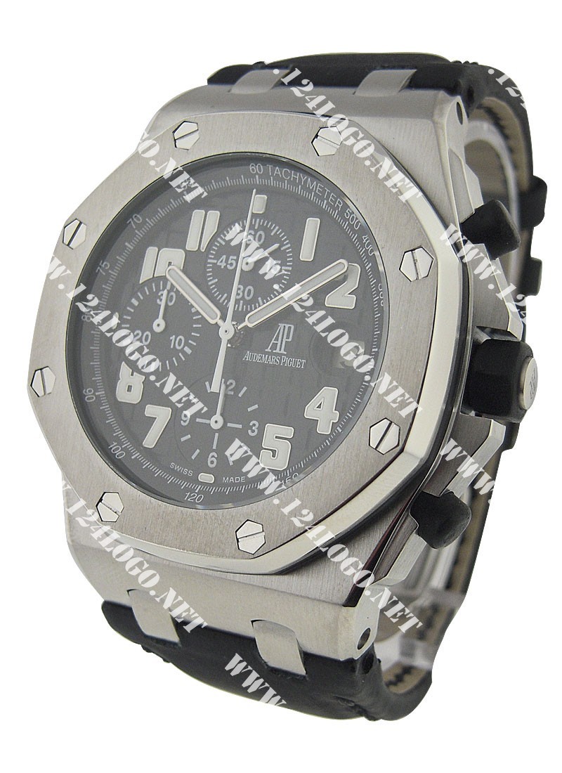 Replica Audemars Piguet Royal Oak Offshore Chrono-Steel-on-Leather 26020ST.OO.D001IN.01.A