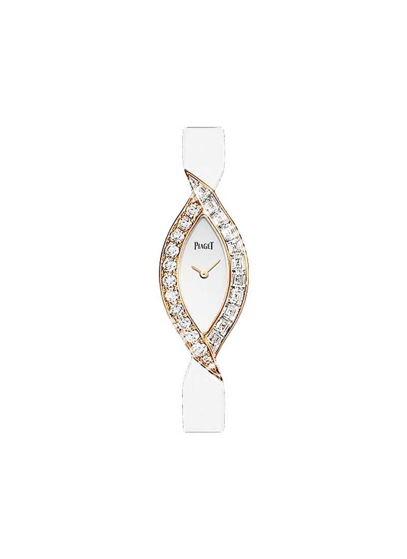Replica Piaget Couture Precieuse Collection Jewelry Brilliant Watch in Rose Gold with Baguette Diamond Bezel G0A38206 G0A38206