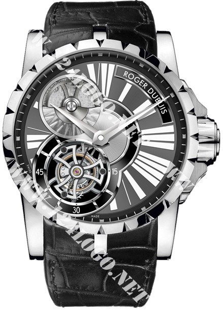 Replica Roger Dubuis Excalibur 45mm-White-Gold RDDBEX0285