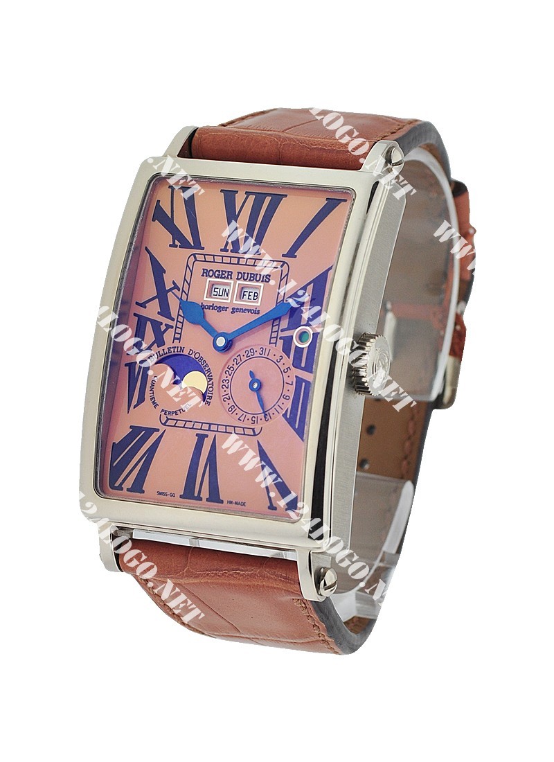Replica Roger Dubuis Much More 34mm-White-Gold M34 57 3 9011