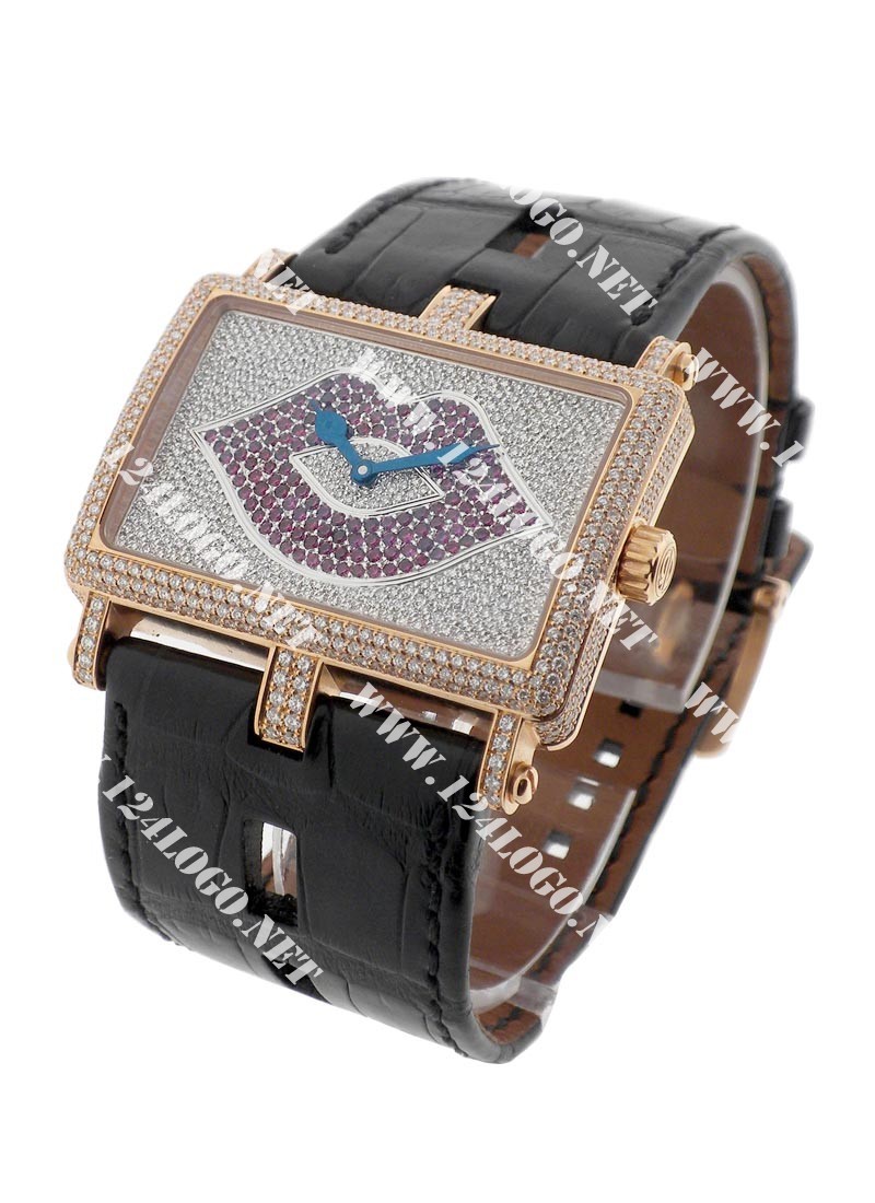 Replica Roger Dubuis Too Much 26mm-Rose-Gold T26 lip