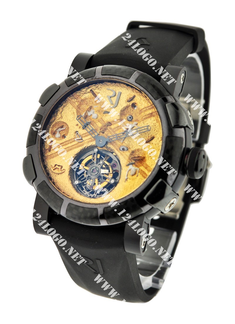 Replica Romain Jerome Moon Dust DNA Tourbillon-PVD-Steel- TO.MY.ROSWELL.FB.BBBB.00