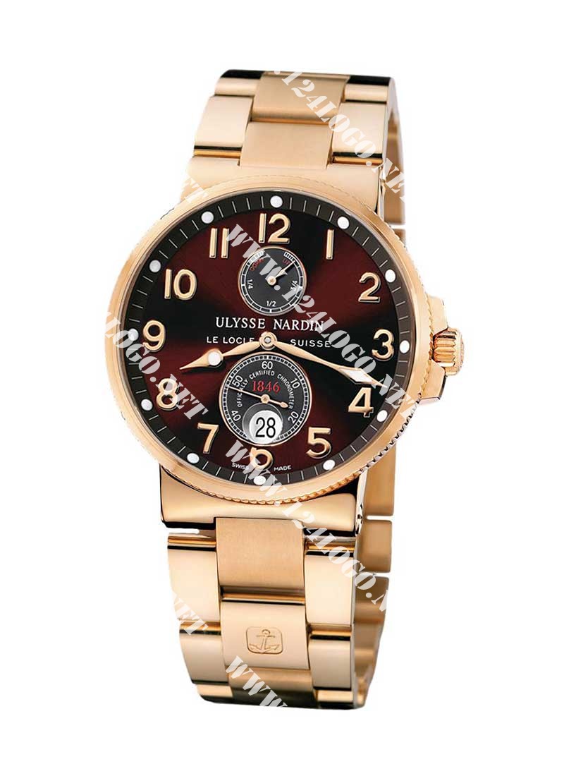 Replica Ulysse Nardin Marine Maxi-Marine-Chronometer-Rose-Gold 266 66 8/625