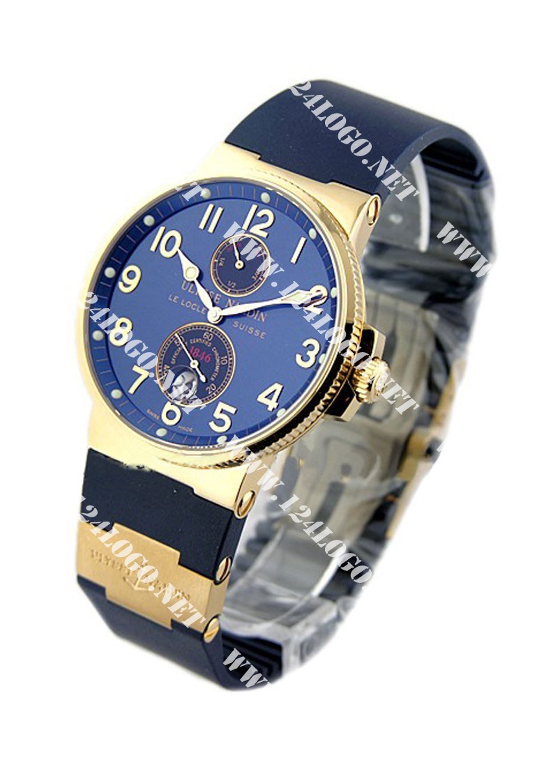 Replica Ulysse Nardin Marine Maxi-Marine-Chronometer-Rose-Gold 266 66 BLUE