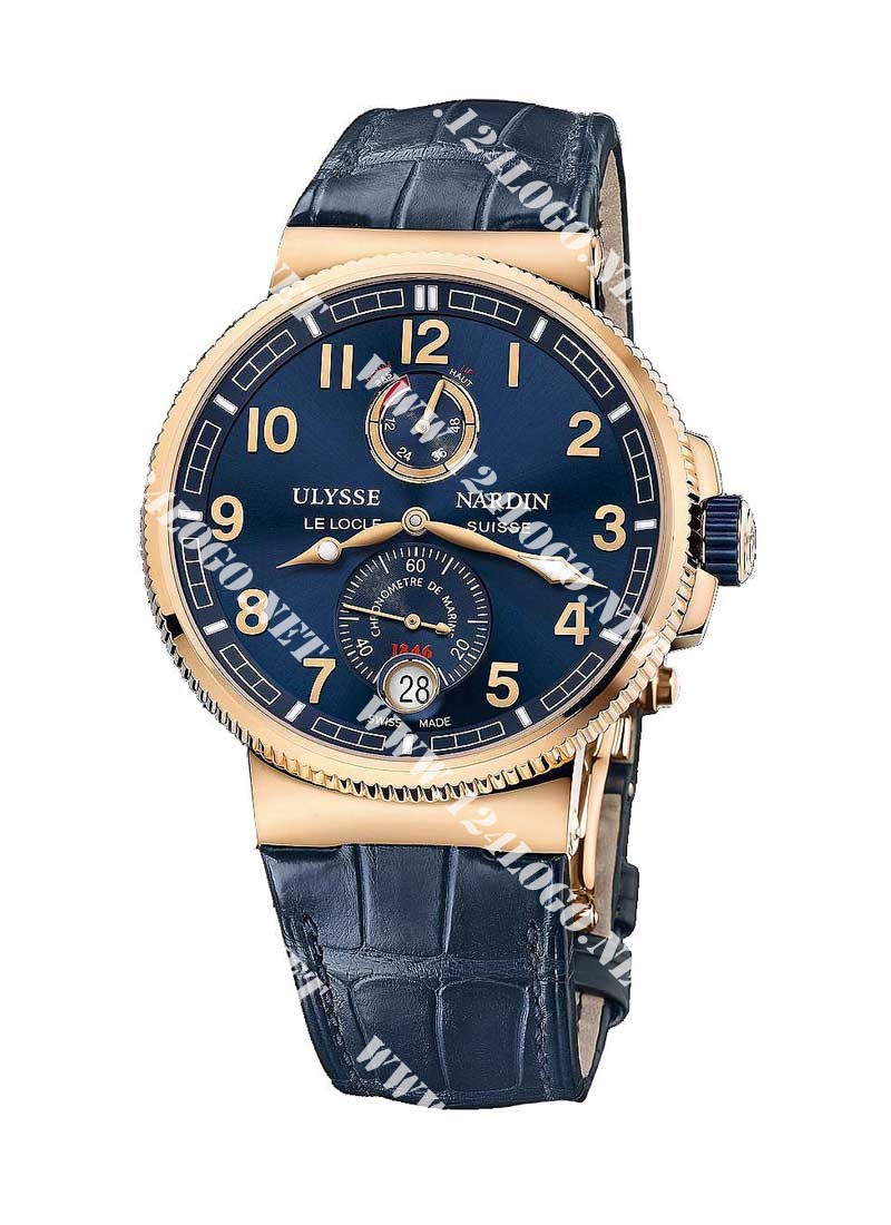 Replica Ulysse Nardin Marine Chronometer Marine Chronometer 43mm in Rose Gold 1186 126/63 1186 126/63