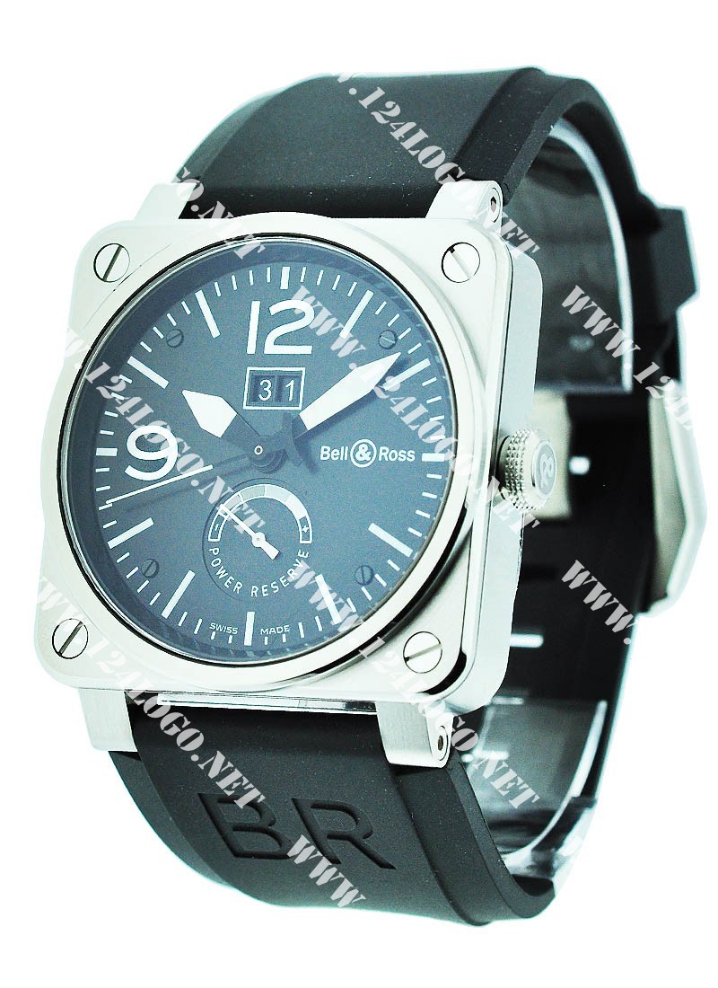 Replica Bell & Ross BR 03 Power-Reserve-and-Big-Date BR0390 BL ST