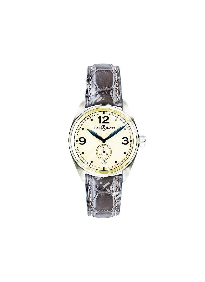Replica Bell & Ross Vintage Steel-123 Vintage_123_White_Gold_Ivory