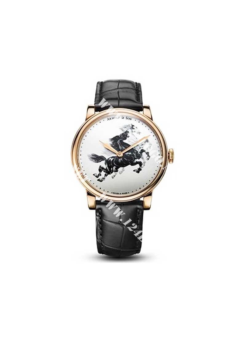 Replica Arnold & Son HM Series HM Series Horse 40mm in Rose Gold - Limited Edition One Out of 28pcs. 1LCAP.W03A.C111A 1LCAP.W03A.C111A
