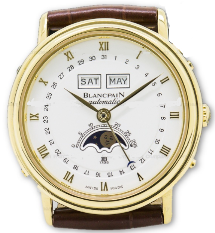 Replica Blancpain Villeret Moon-Phase-Yellow-Gold 6553 1418 58