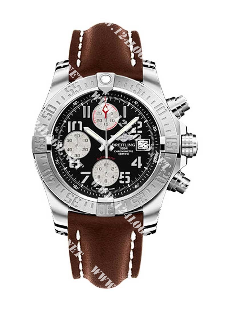 Replica Breitling Avenger II-GMT A1338111/BC33 leather brown deployant