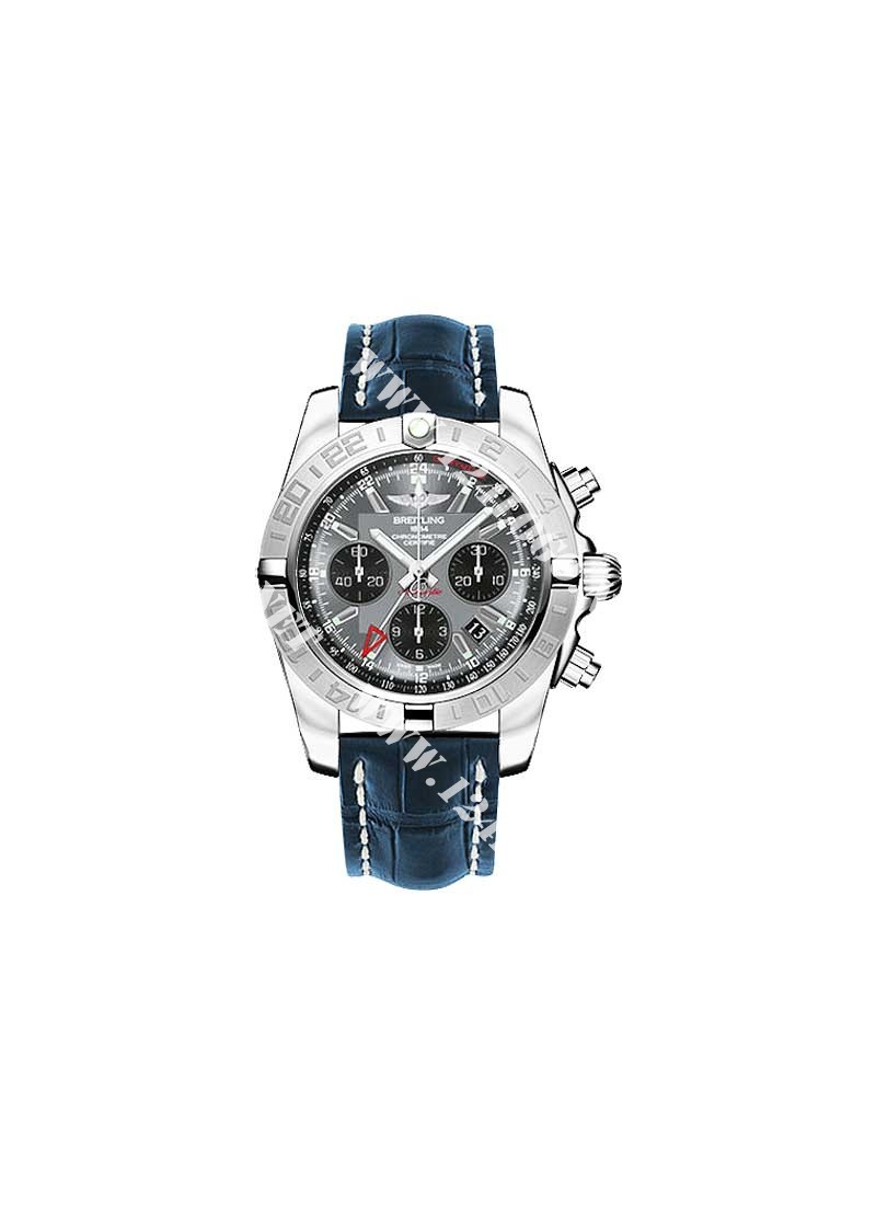 Replica Breitling Chronomat GMT-Chronograph AB042011/F561 croco blue deployant