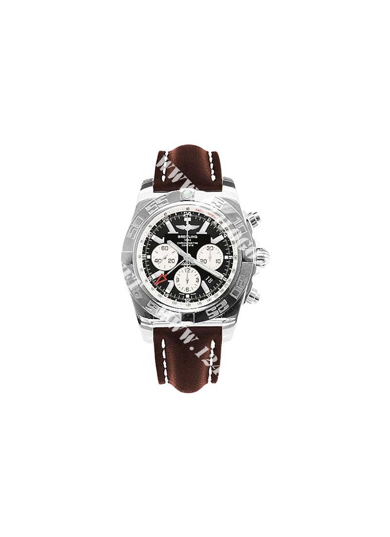 Replica Breitling Chronomat GMT-Chronograph AB041012/BA69 leather brown tang
