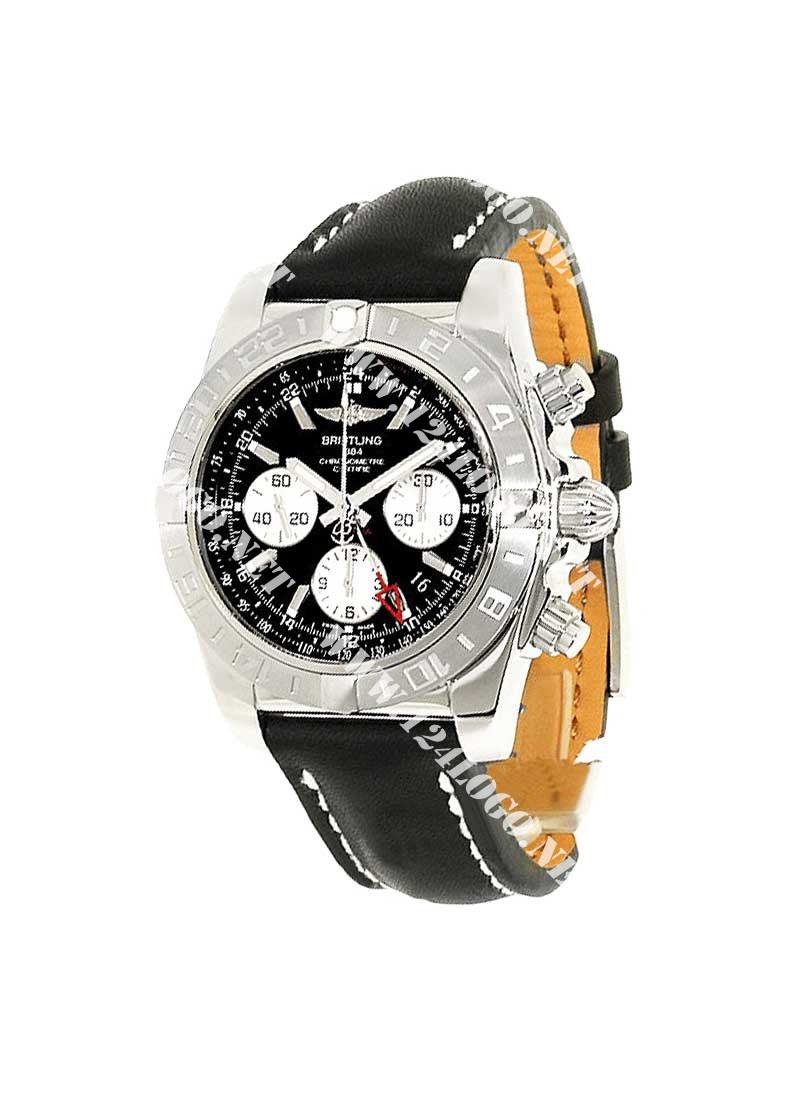 Replica Breitling Chronomat GMT-Chronograph AB042011/BB56 leather black tang