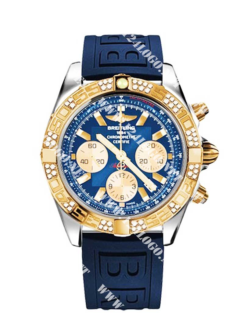 Replica Breitling Chronomat Rose-Gold CB0110AA/C790 diver pro iii blue tang
