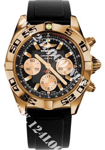 Replica Breitling Chronomat Rose-Gold HB0110C1/B968 diver pro ii black folding