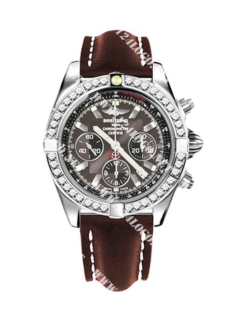 Replica Breitling Chronomat 41 Steel AB011053/M524 leather brown tang