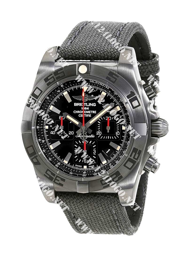 Replica Breitling Chronomat 44 Steel MB0111C3/BE35 military rubber anthracite black tan