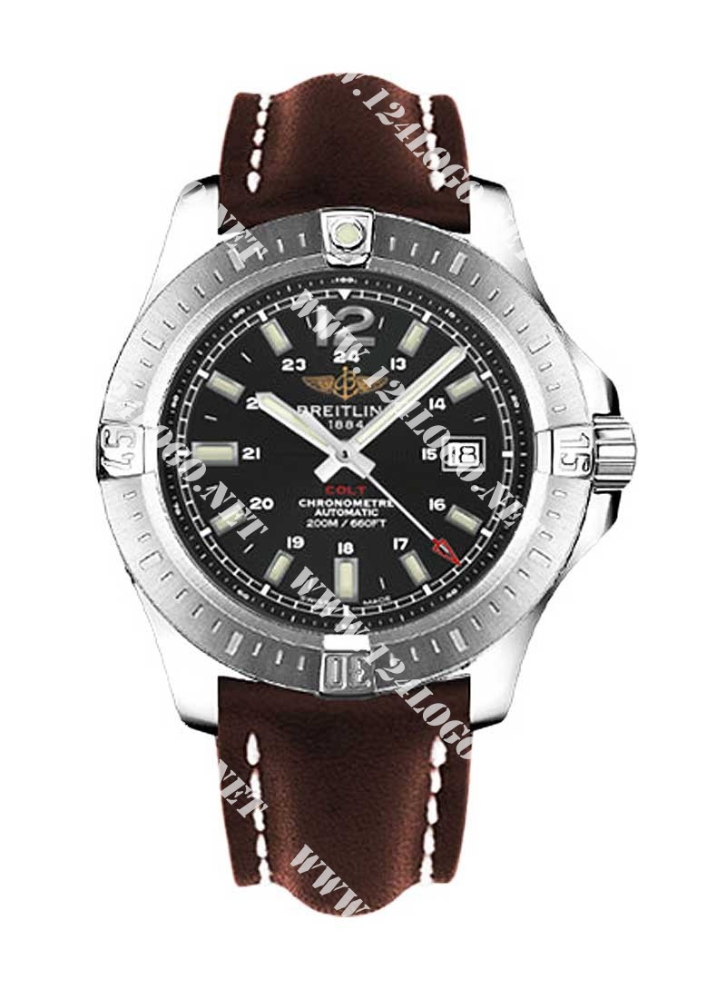 Replica Breitling Colt II Mens-Steel A1738811/BD44 leather brown tang
