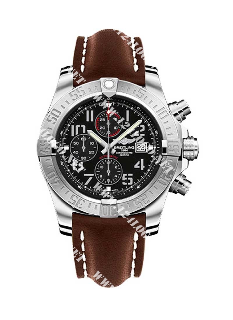 Replica Breitling Super Avenger Steel A1337111/BC28 leather brown deployant