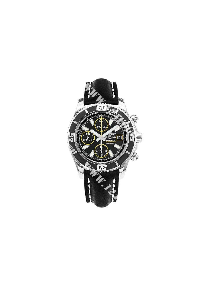 Replica Breitling Superocean Abyss-Chronograph A13341A8/BA82 leather black tang
