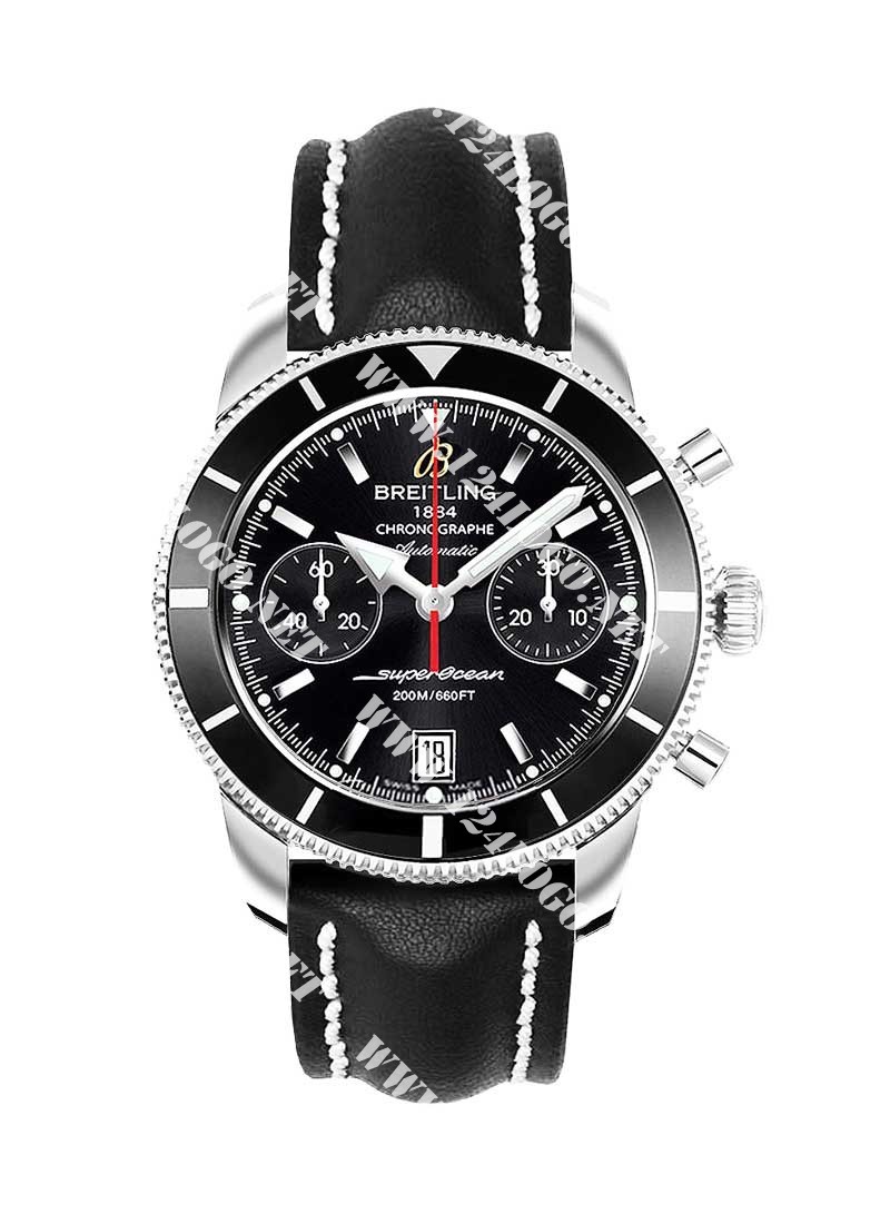 Replica Breitling Superocean Heritage-Chronograph A2337024/BB81 leather black deployant