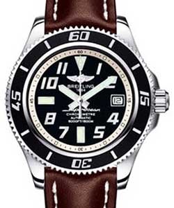 replica breitling superocean new-wave- a1736402/ba29 leather brown deployant watches