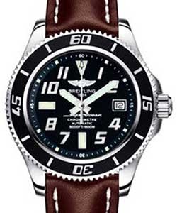 replica breitling superocean new-wave- a1736402/ba28 leather brown deployant watches