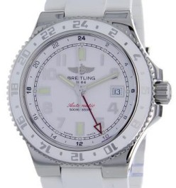 replica breitling superocean steel a32380a9/a737 gmt rubber white folding watches