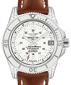 Replica Breitling Superocean II Steel A1731267/A775 leather gold tang
