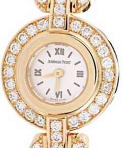 Replica Audemars Piguet Ladys Diamond Watches Rose-Gold-Strap 67118OR.ZZ.A009XX.01
