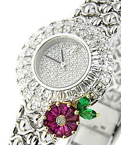 Replica Audemars Piguet Ladys Diamond Watches White-Gold-Bracelet apclassiquewgflower