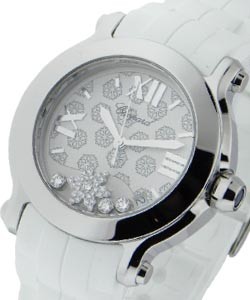 replica chopard happy snowflakes round-steel 278475 3015 watches