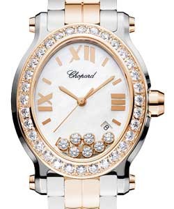 replica chopard happy sport oval-2-tone 278546 6004 watches