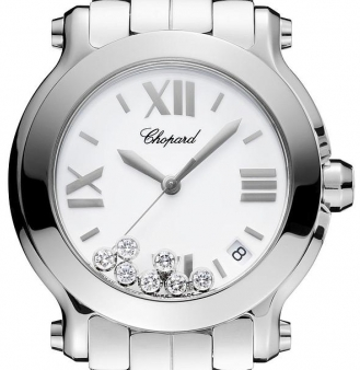 Replica Chopard Happy Sport Round-Steel-on-Bracelet 278477 3013