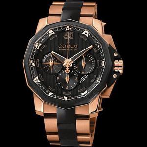 replica corum admirals cup chronograph-48mm-rose-gold 753.935.91/v791an12 watches