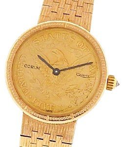 replica corum coin watch ladies-red-gold a4013167 watches